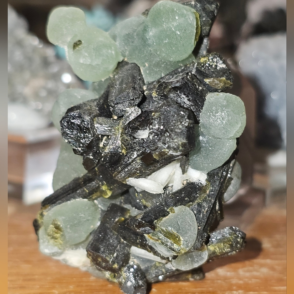 Prehnite Epidote With Heulandite